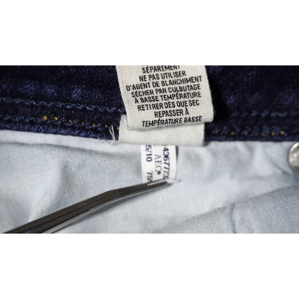 American Eagle Jeans Womens Size 0 Slim Boot Stretch Blue Denim 2010 AEO - Picture 10 of 11